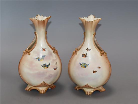 A pair of Locke & Co vases height 20cm